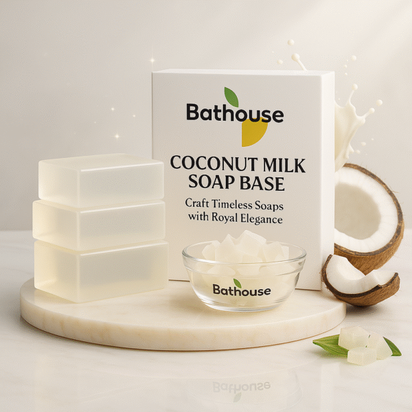 Glycerin Coconut Milk Soap Base – Creamy Hydration & Tropical Care